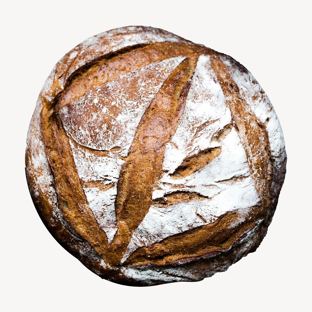 Sourdough bread isolated design