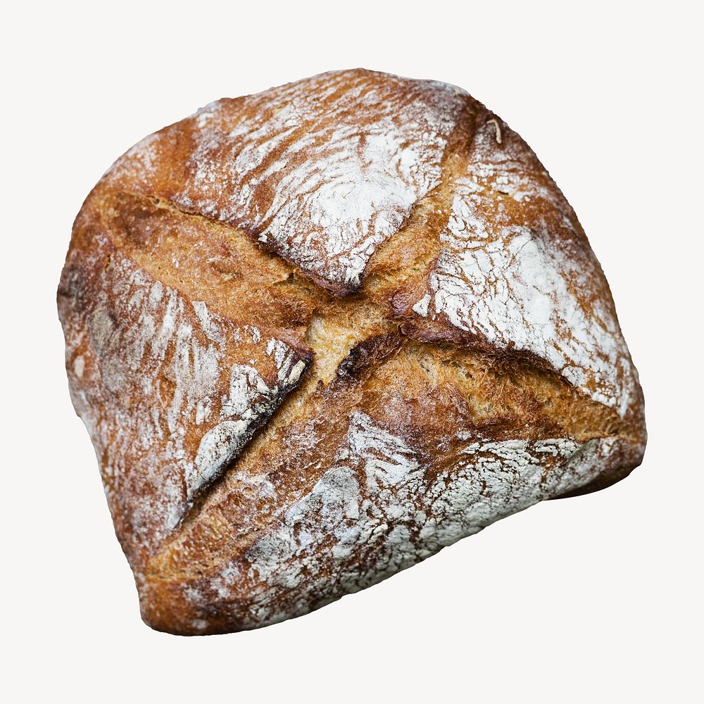 Sourdough bread isolated design