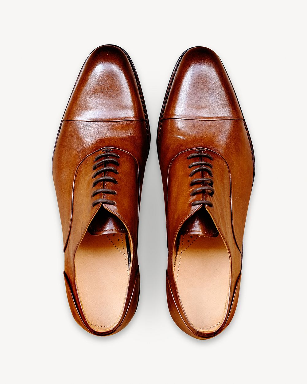 Leather shoes isolated image