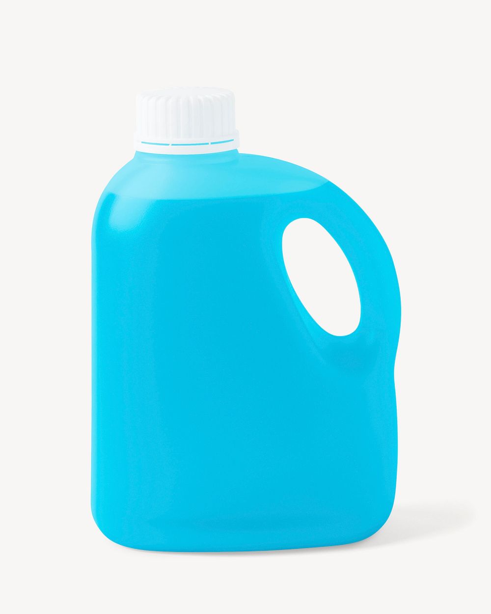 Blue plastic gallon, product packaging