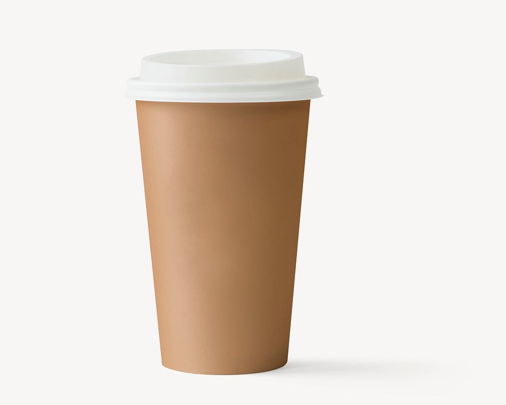 Disposable kraft paper coffee cup