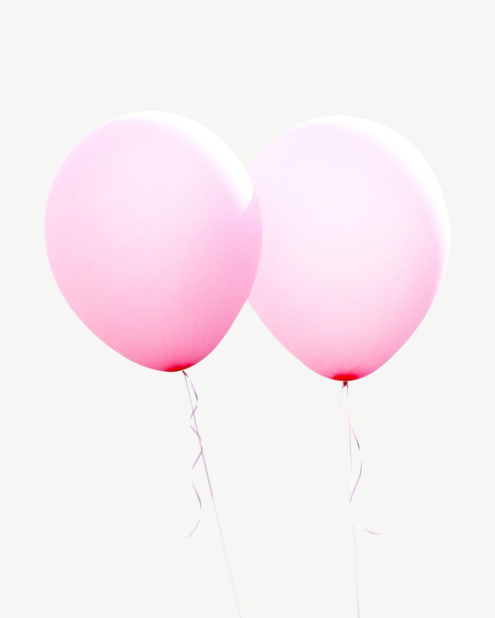 Pink balloon collage element psd