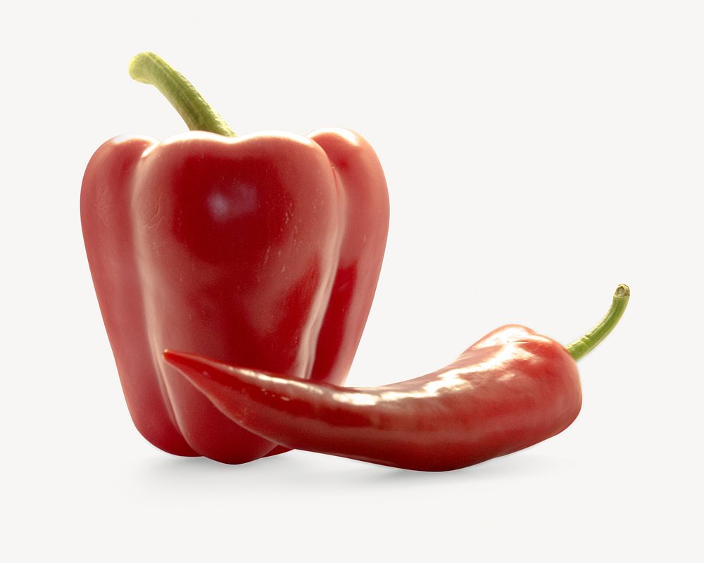 Red chilli pepper, isolated image