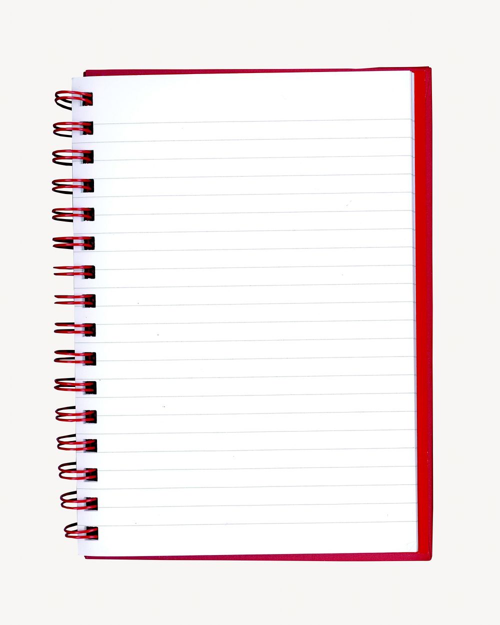 Plain notebook, isolated image