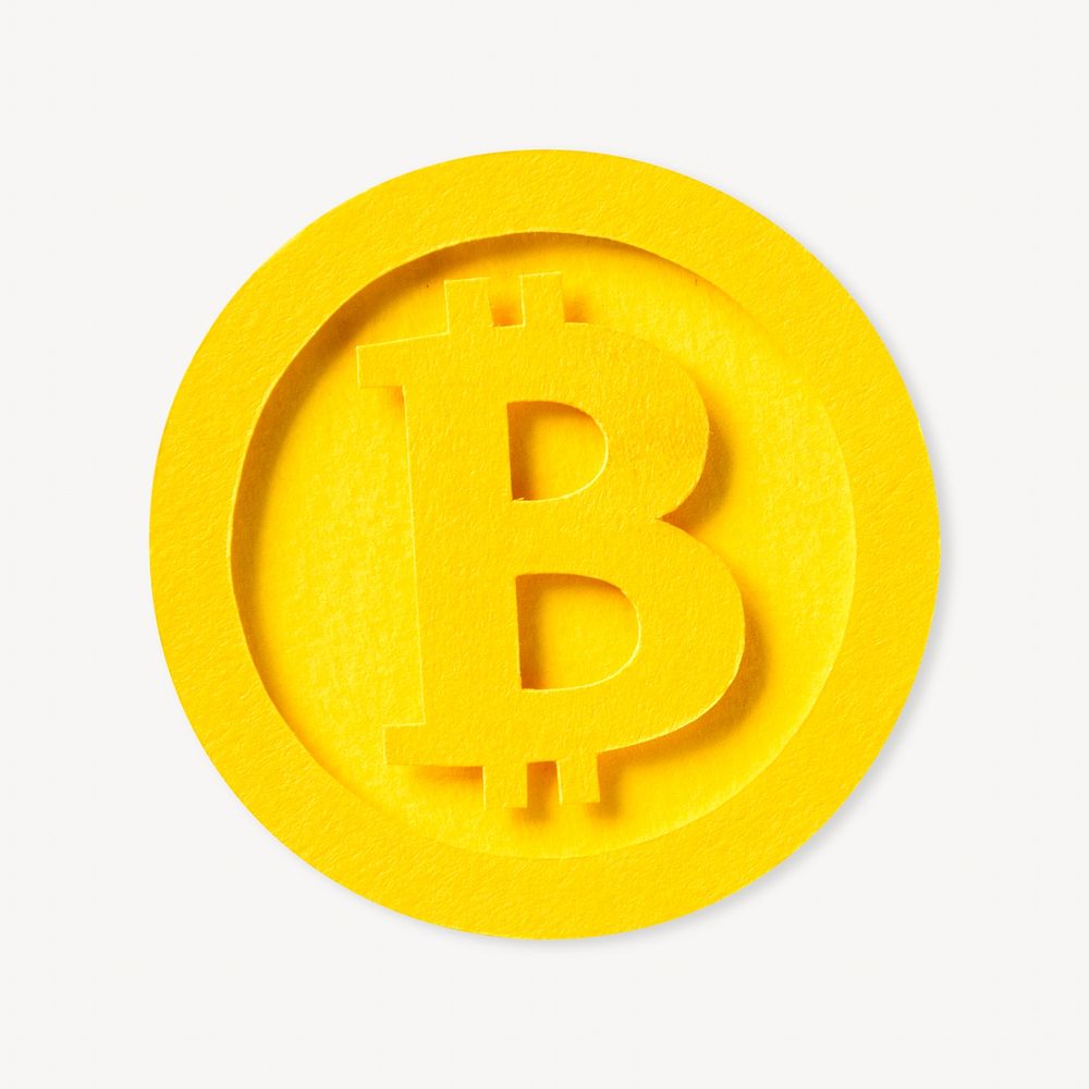 Bitcoin cryptocrrency coin isolated image