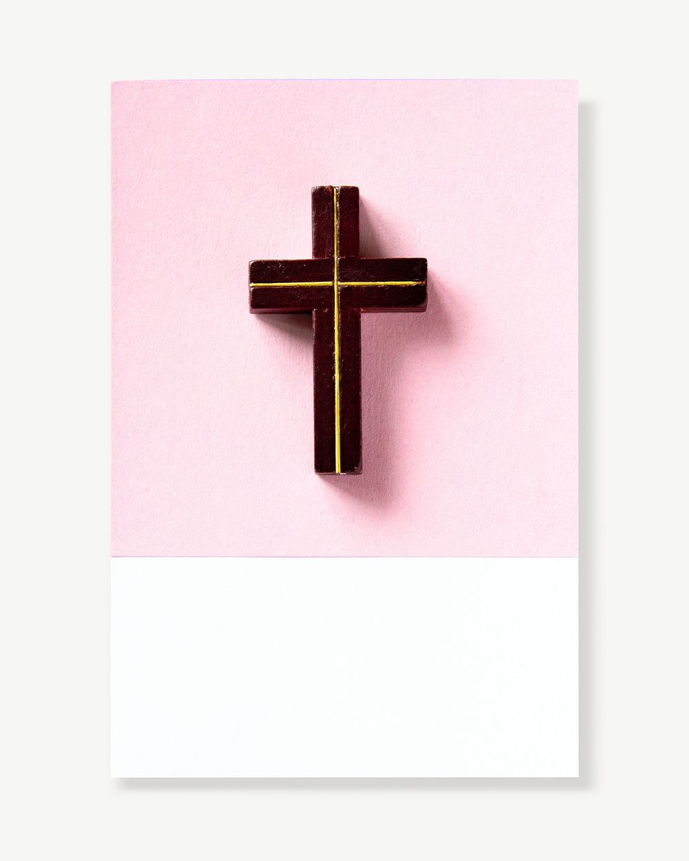 Christian cross collage element psd