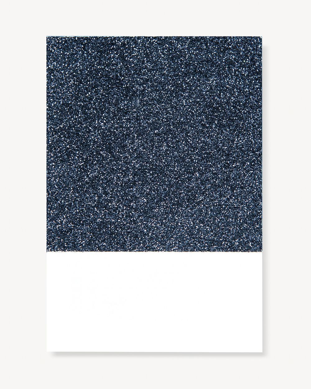 Blue glittered paper isolated design