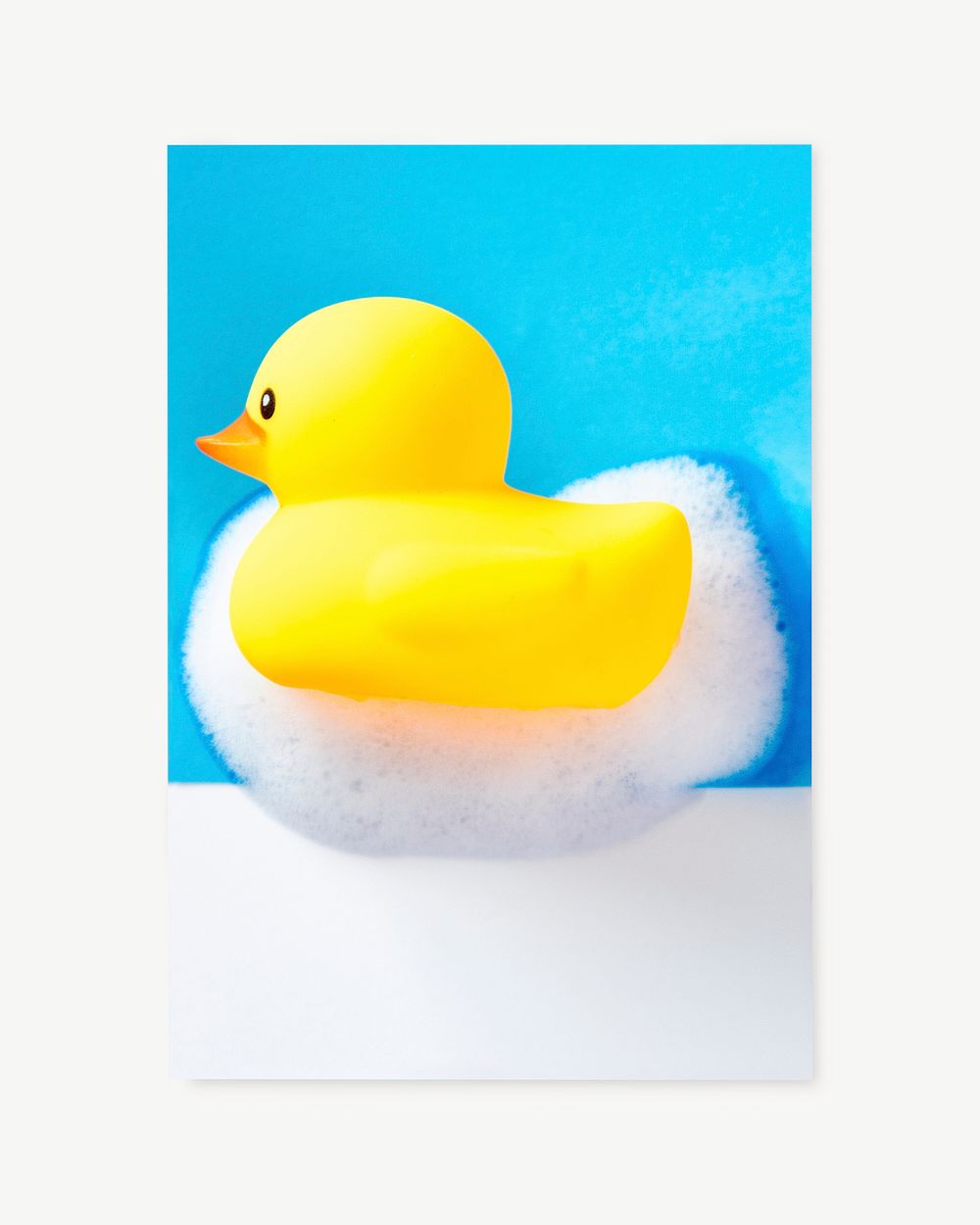 Bath rubber duck toy collage element psd
