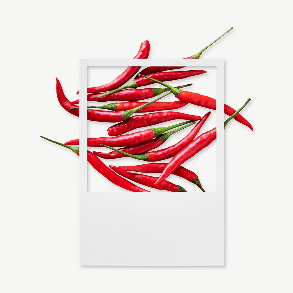 A bunch of red chili peppers collage element psd