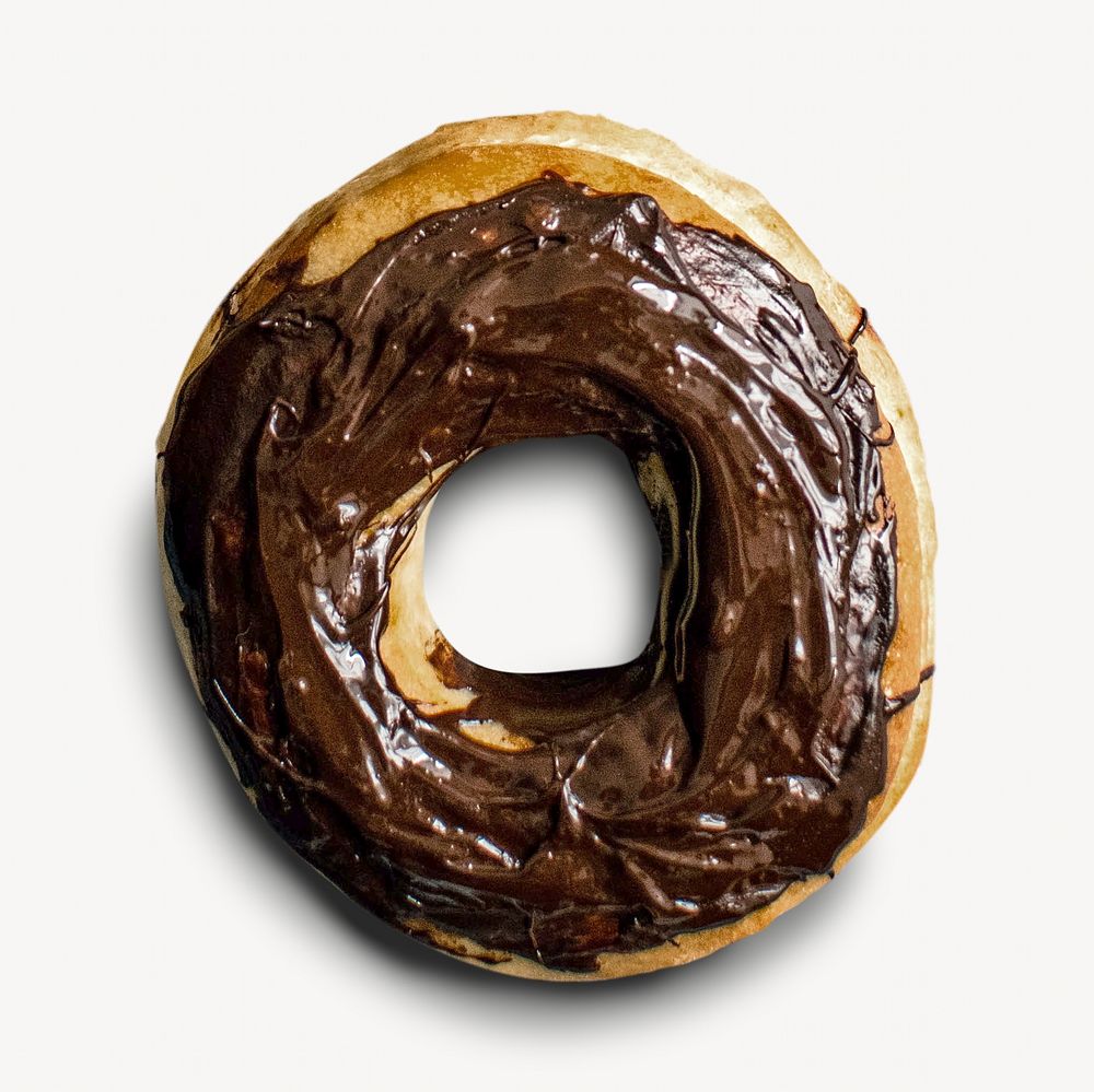 Chocolate donut isolated design