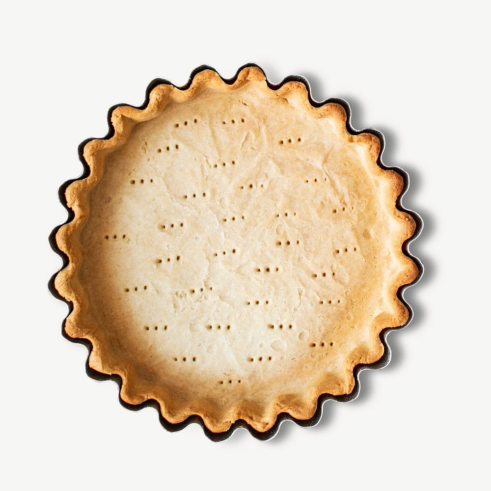 Homemade pie crust  collage element psd