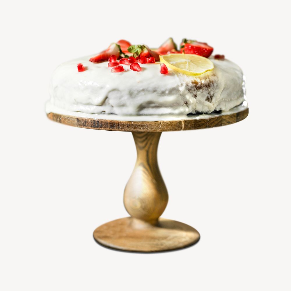 Lemon cake dessert isolated design