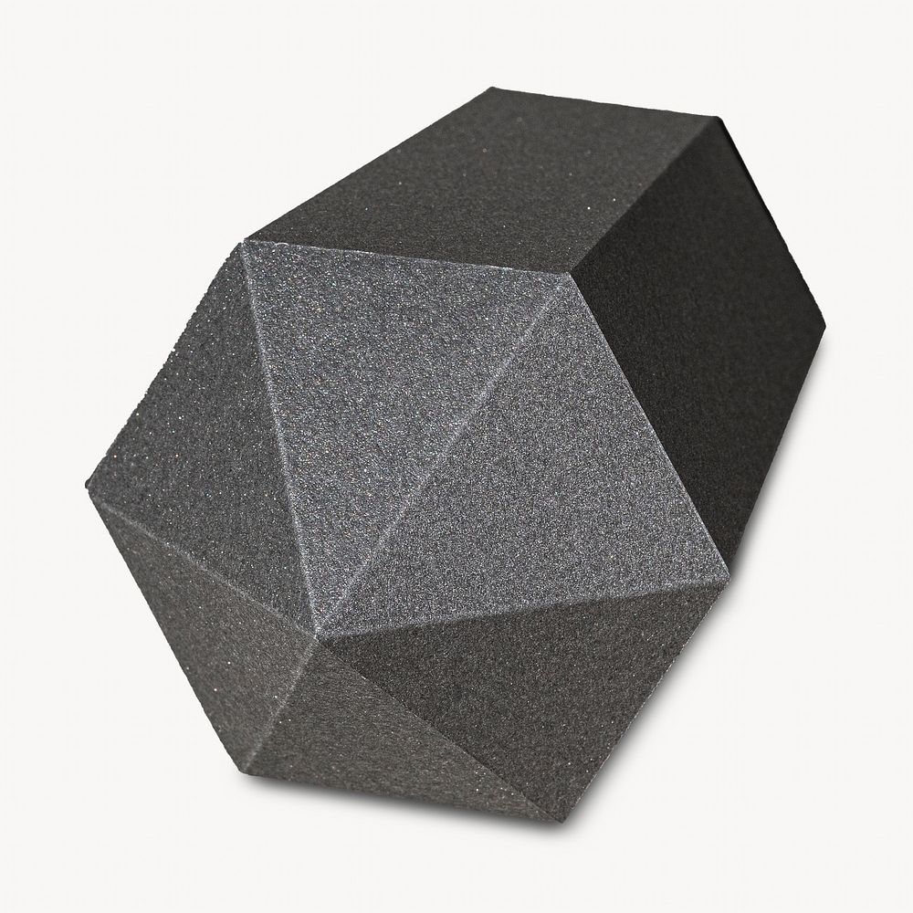 3D Hexagonal prism isolated design
