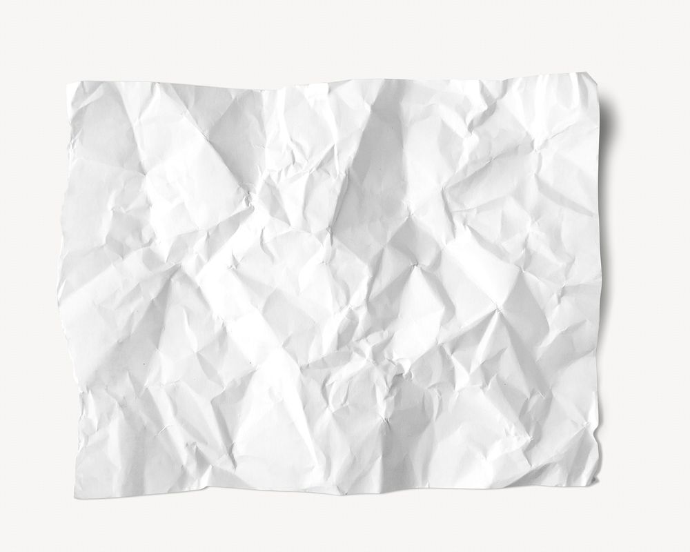 Wrinkled paper collage element