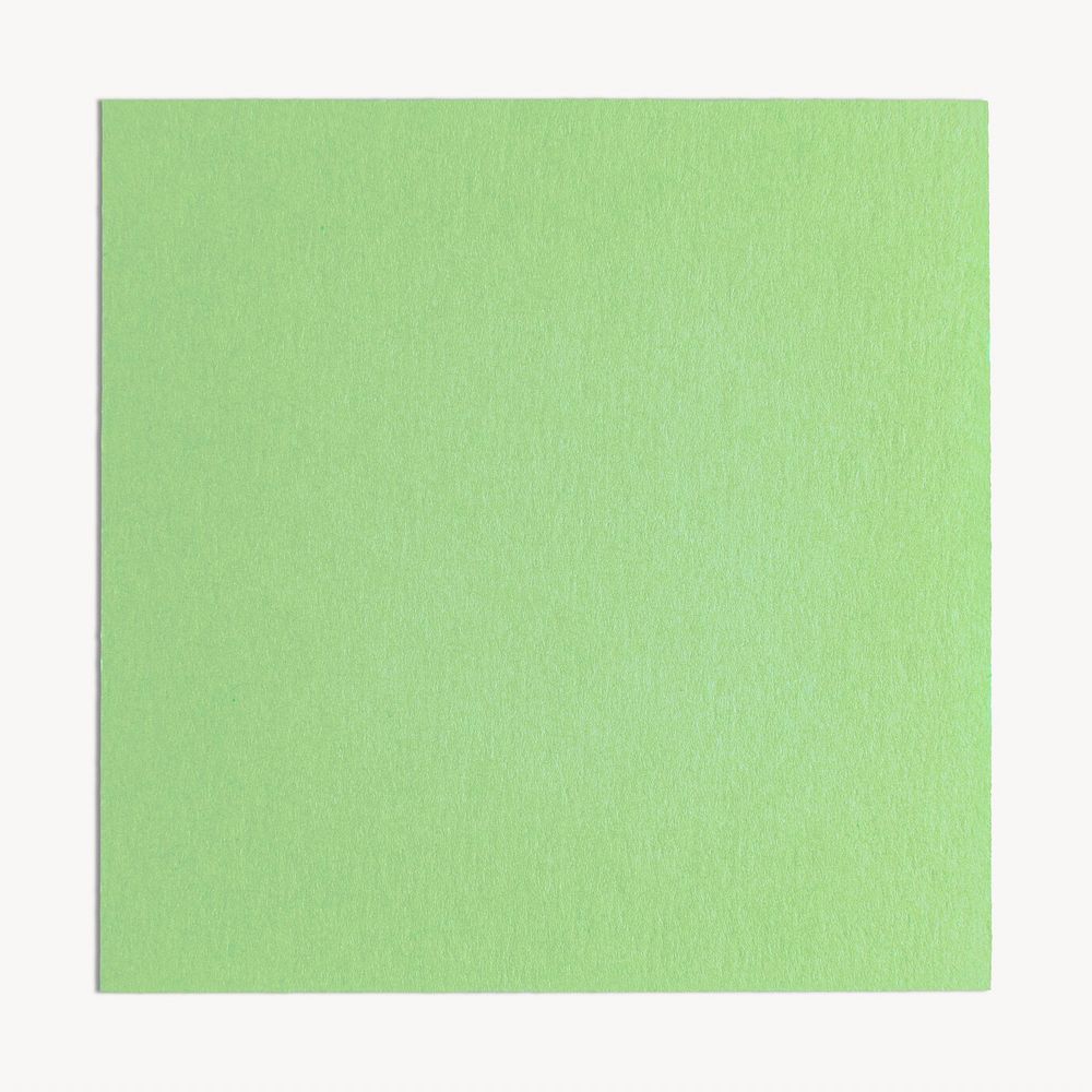 Green sticky note collage element