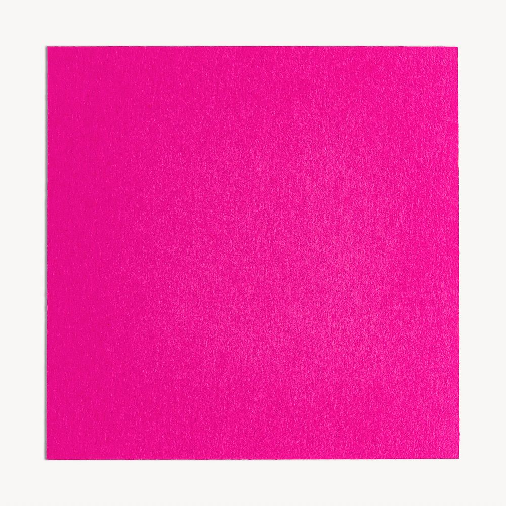 Pink sticky note collage element