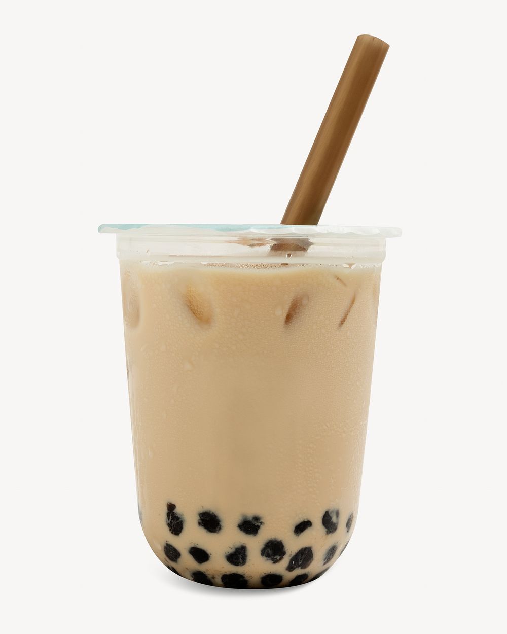 Bubble milk tea, isolated image