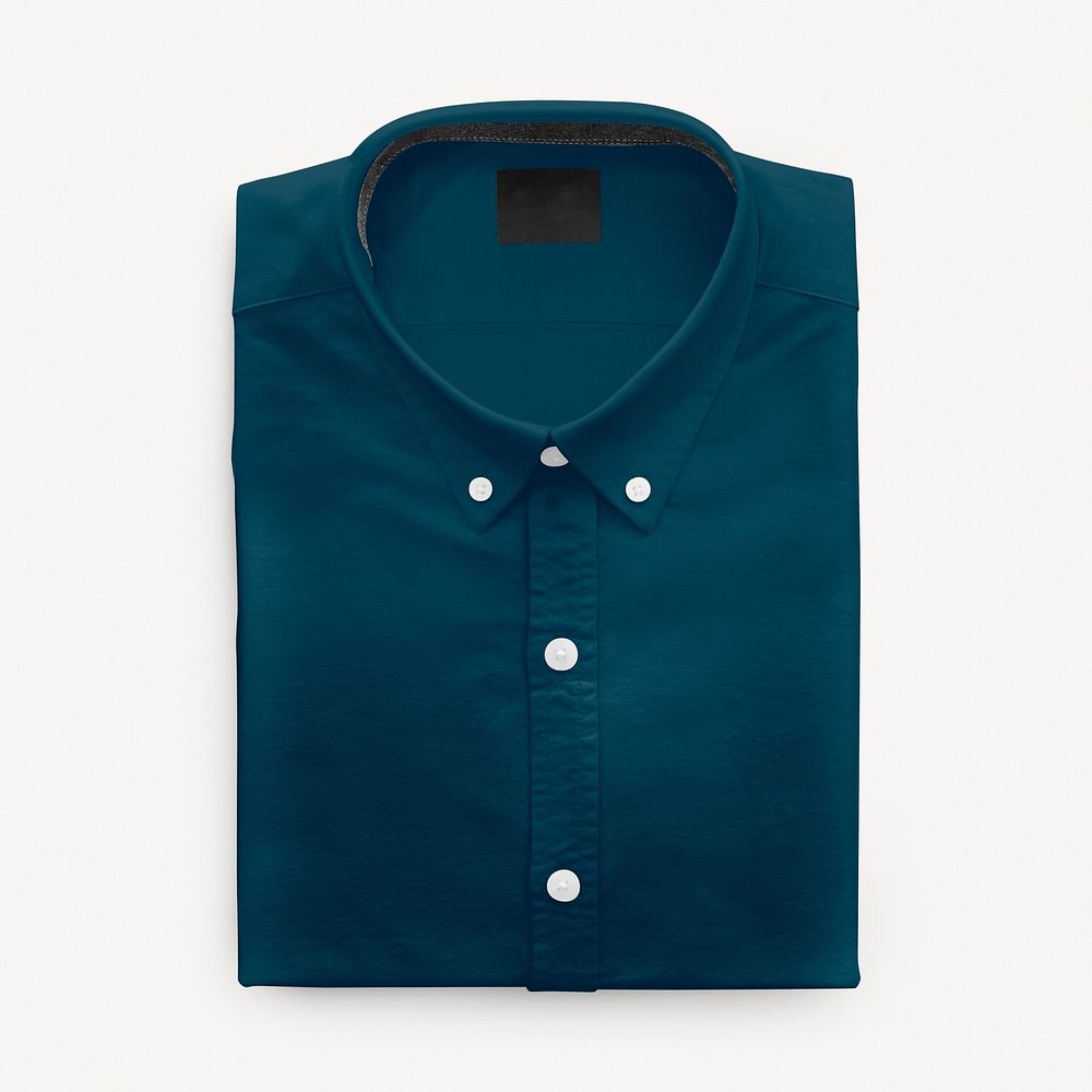 Folded shirt mockup, business apparel psd