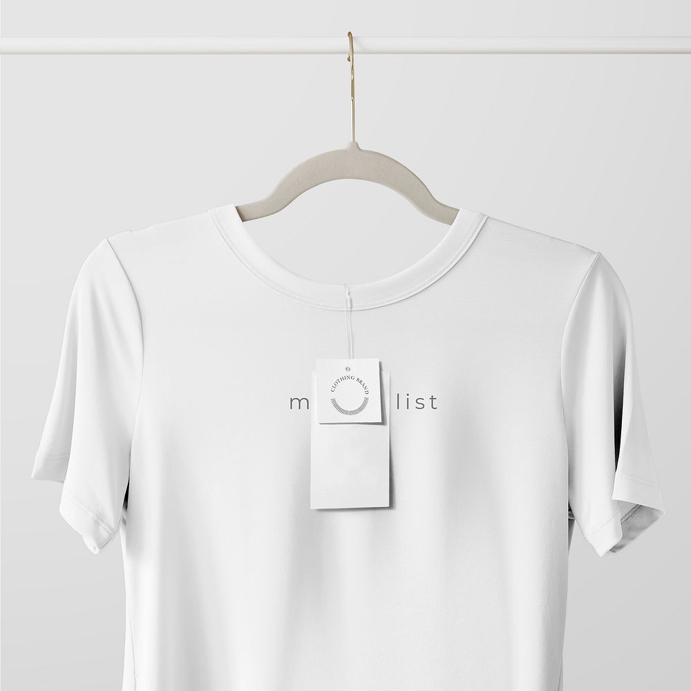 Simple tshirt mockup psd in minimal design