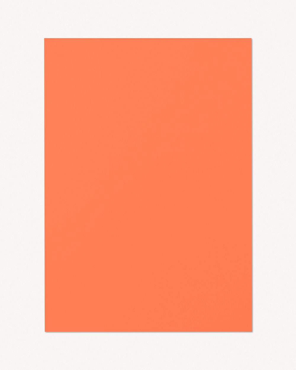 Blank orange poster, paper with design space