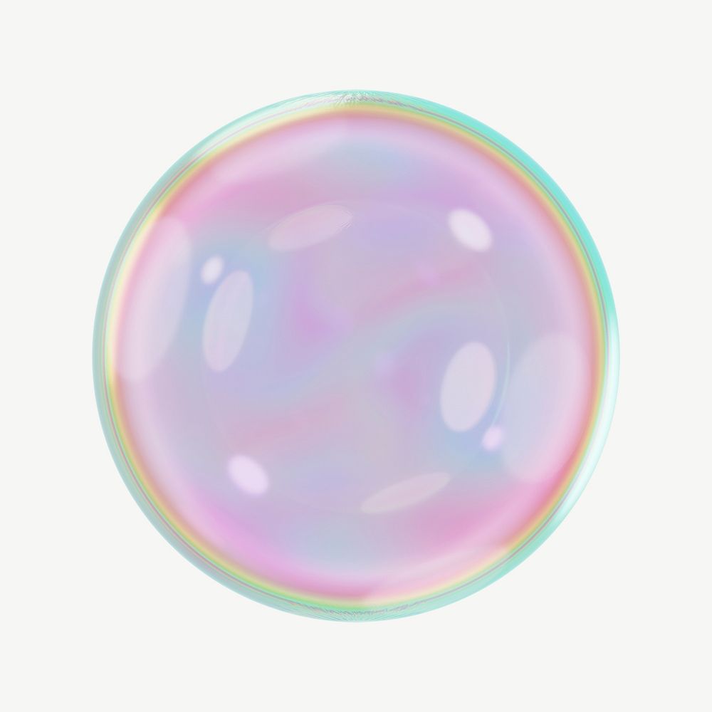 Holographic bubble, sphere shape psd