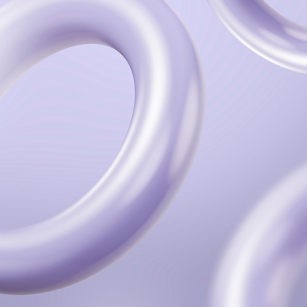Geometric purple rings background, digital remix psd