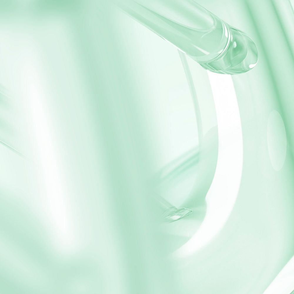 Abstract green shape background, digital remix psd