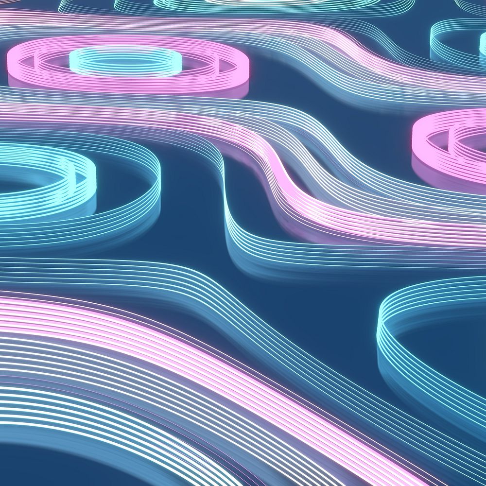 Pastel pink wavy topography background