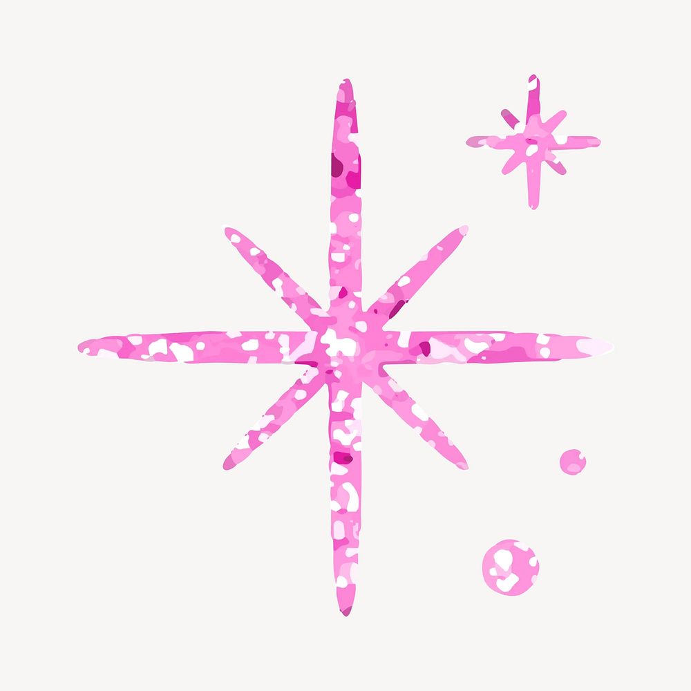 Bling pink sparkle shape