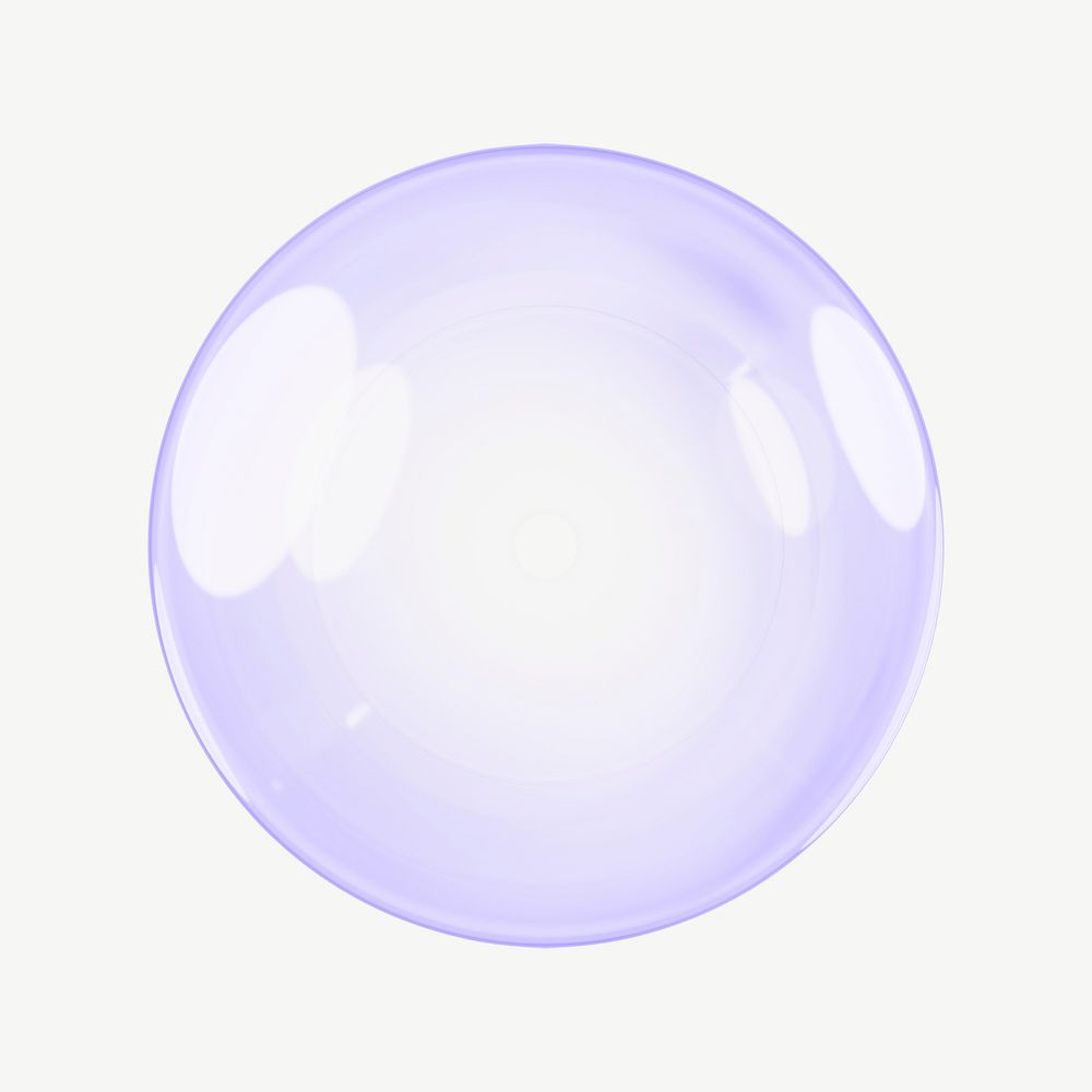 Purple bubble round shape psd | Premium PSD - rawpixel