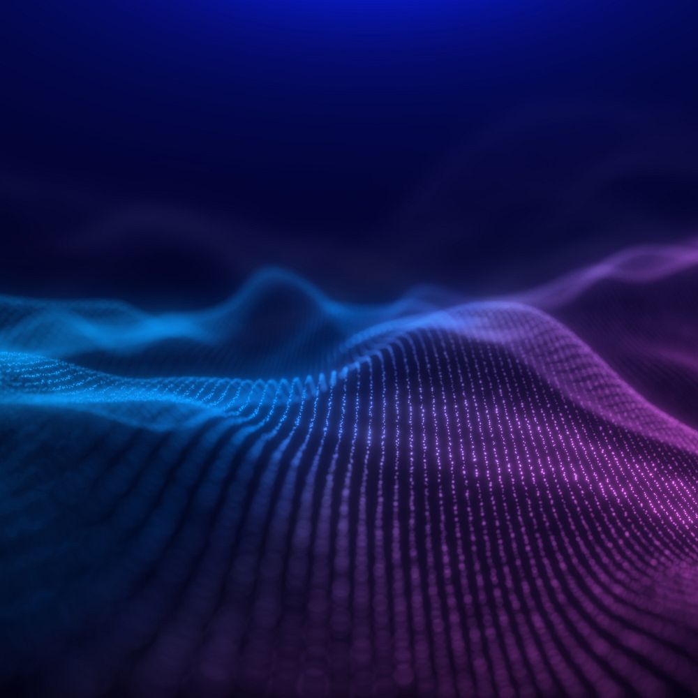 Purple gradient technology background, digital remix