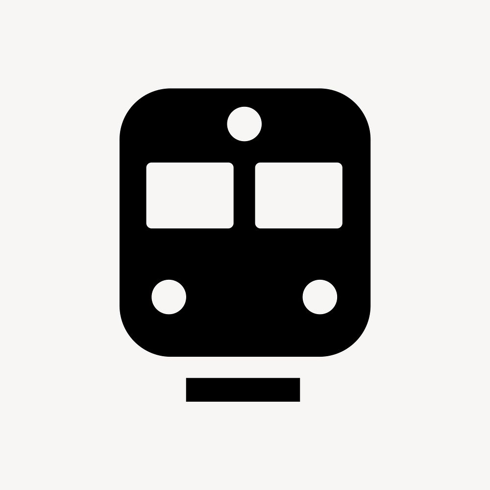 Train transportation flat icon vector