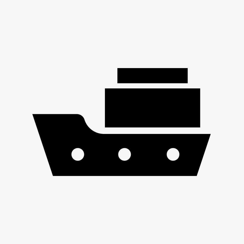 Shipping industry flat icon vector