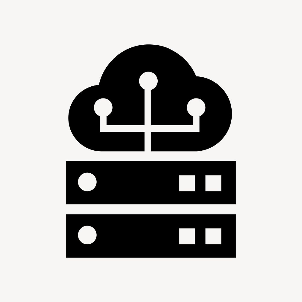 Cloud backup flat icon vector
