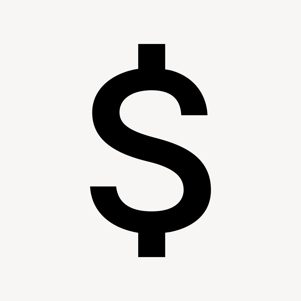 US dollar flat icon, fiat currency vector