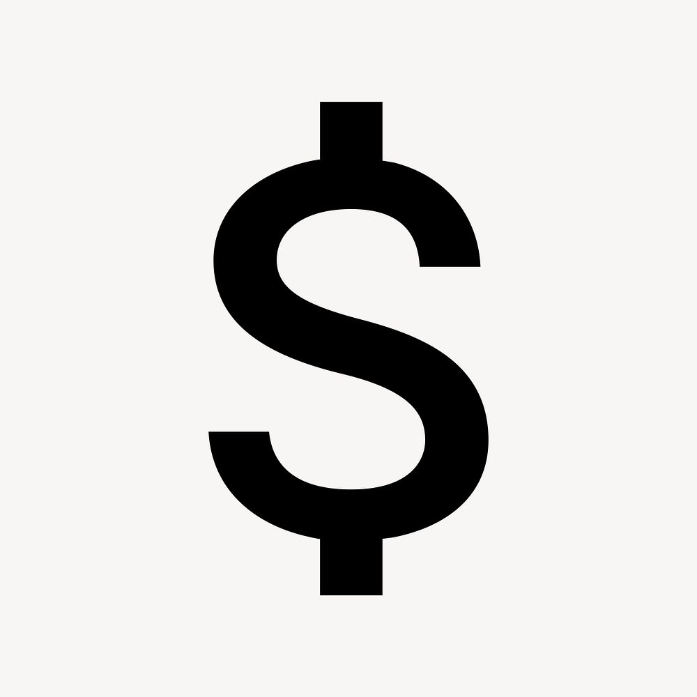 US dollar flat icon, fiat currency