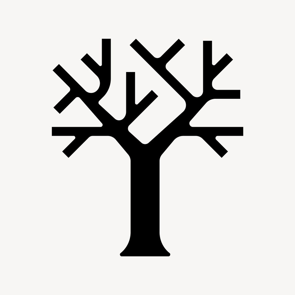 Tree flat icon element vector