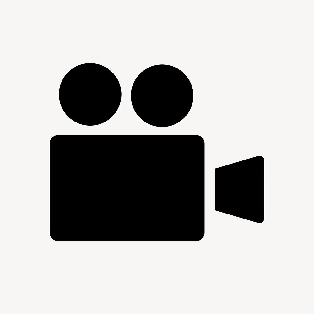 Video camera flat icon vector