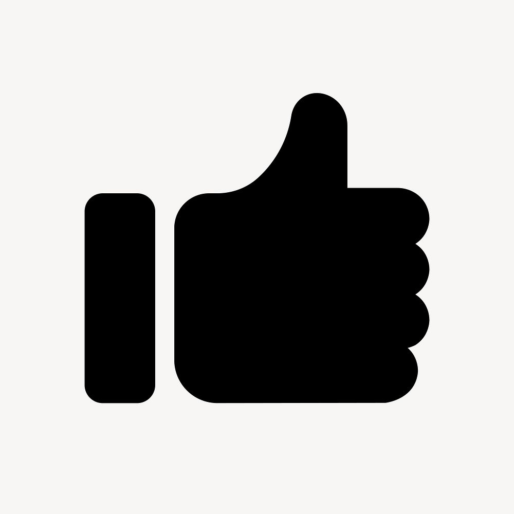 Thumbs up flat icon