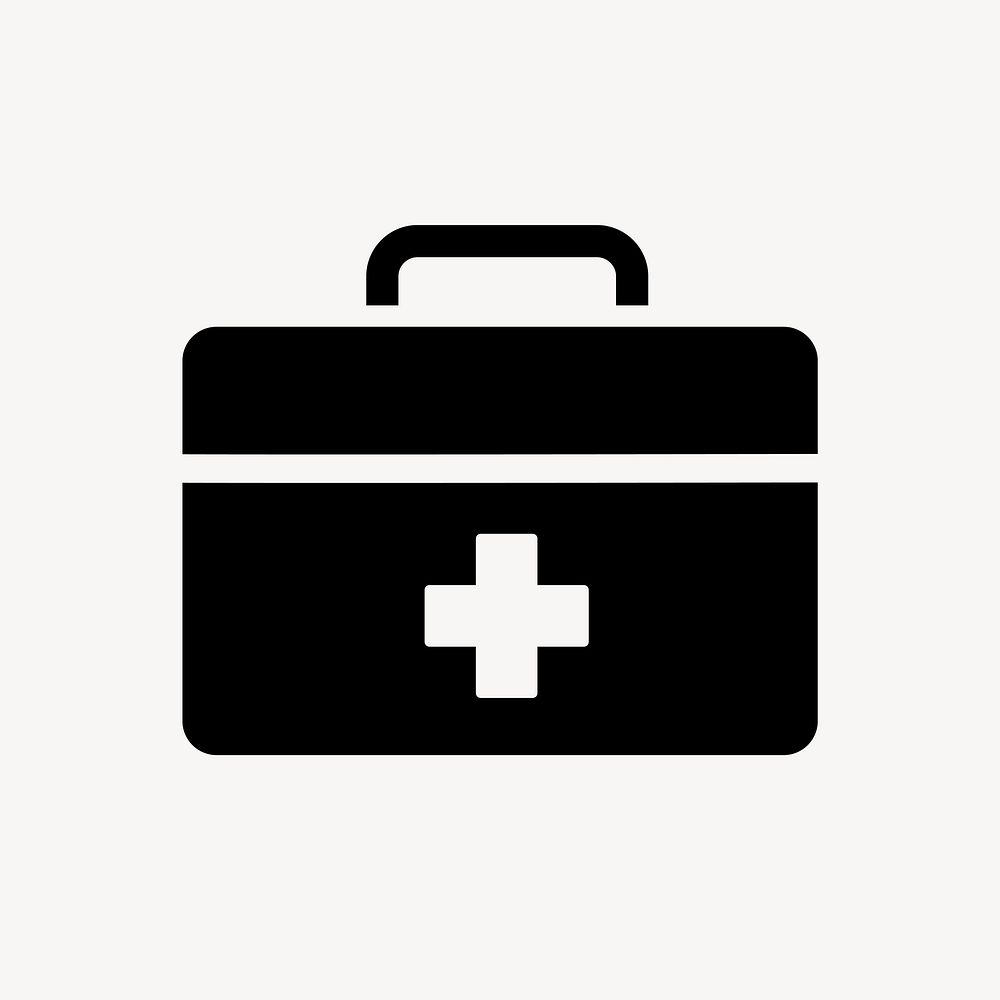 First aid box flat icon, health & wellness vector