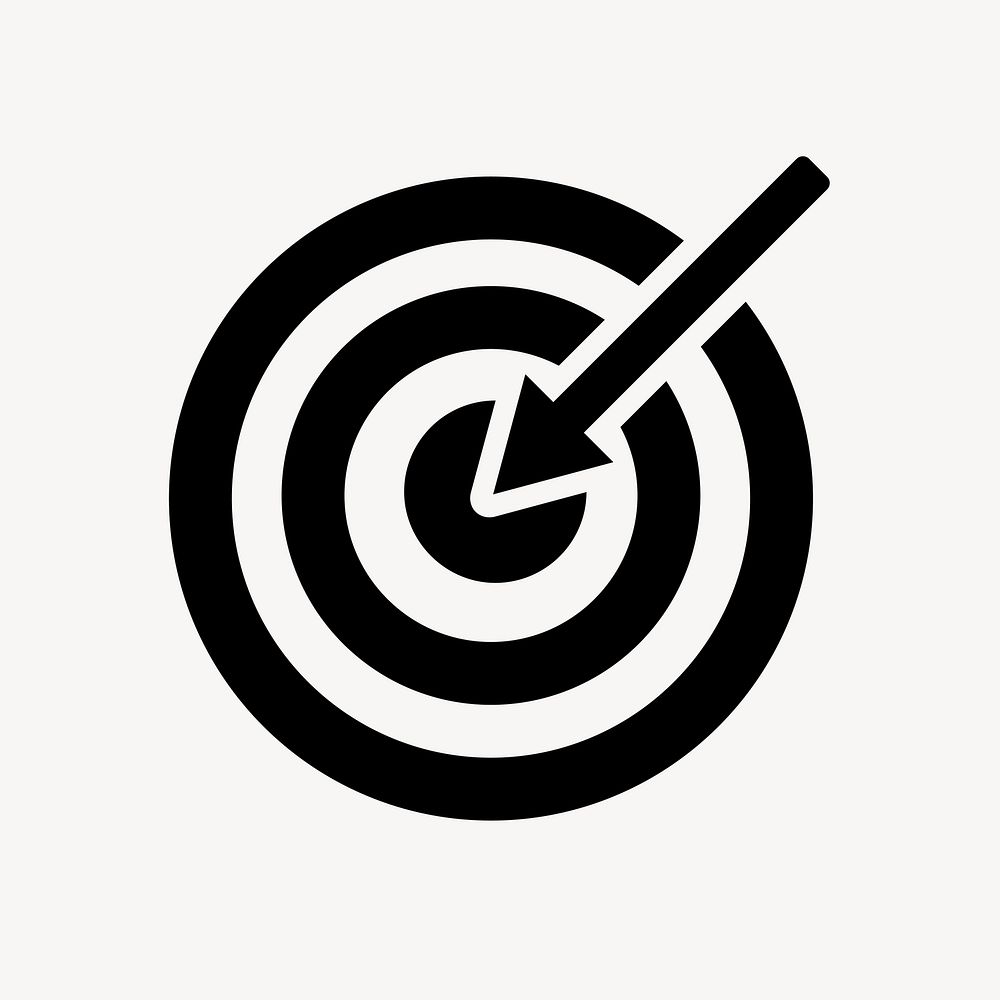 Target dartboard flat icon element