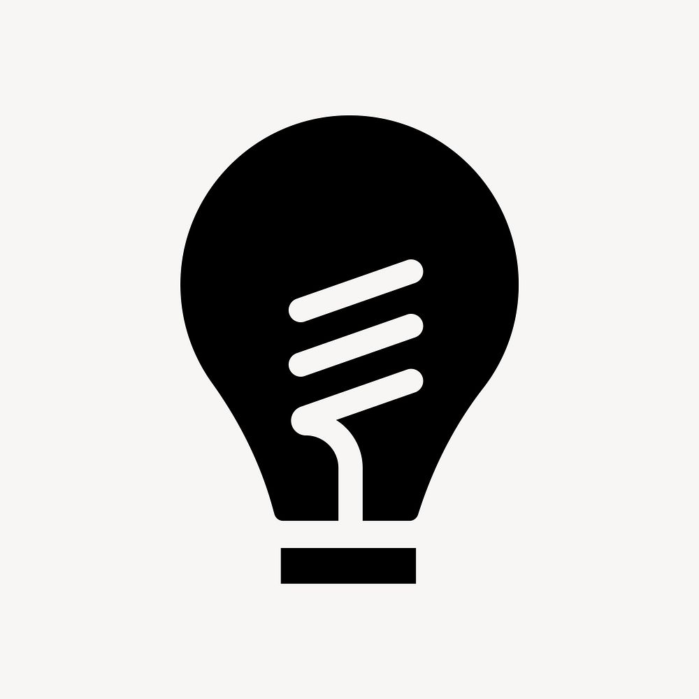 Light bulb flat icon element