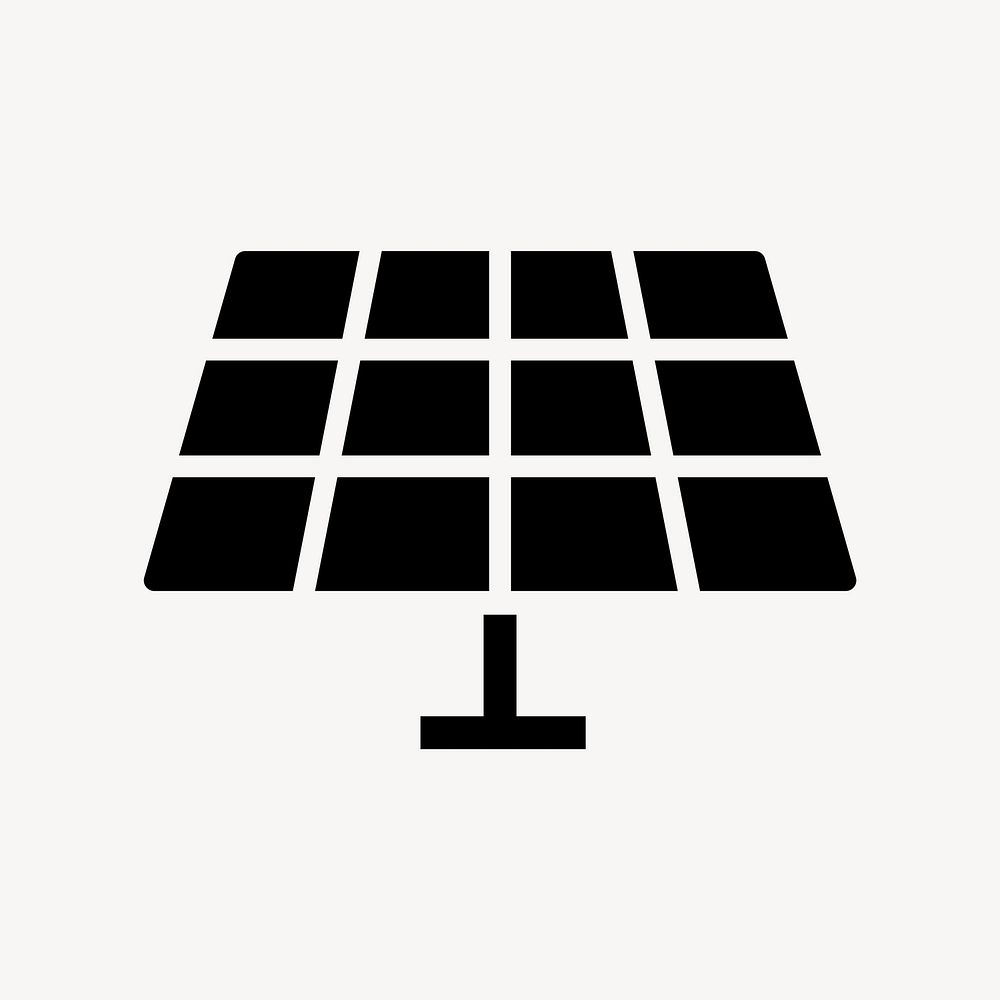 Solar cell flat icon element vector