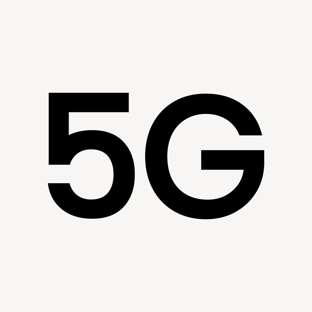 5G flat icon vector
