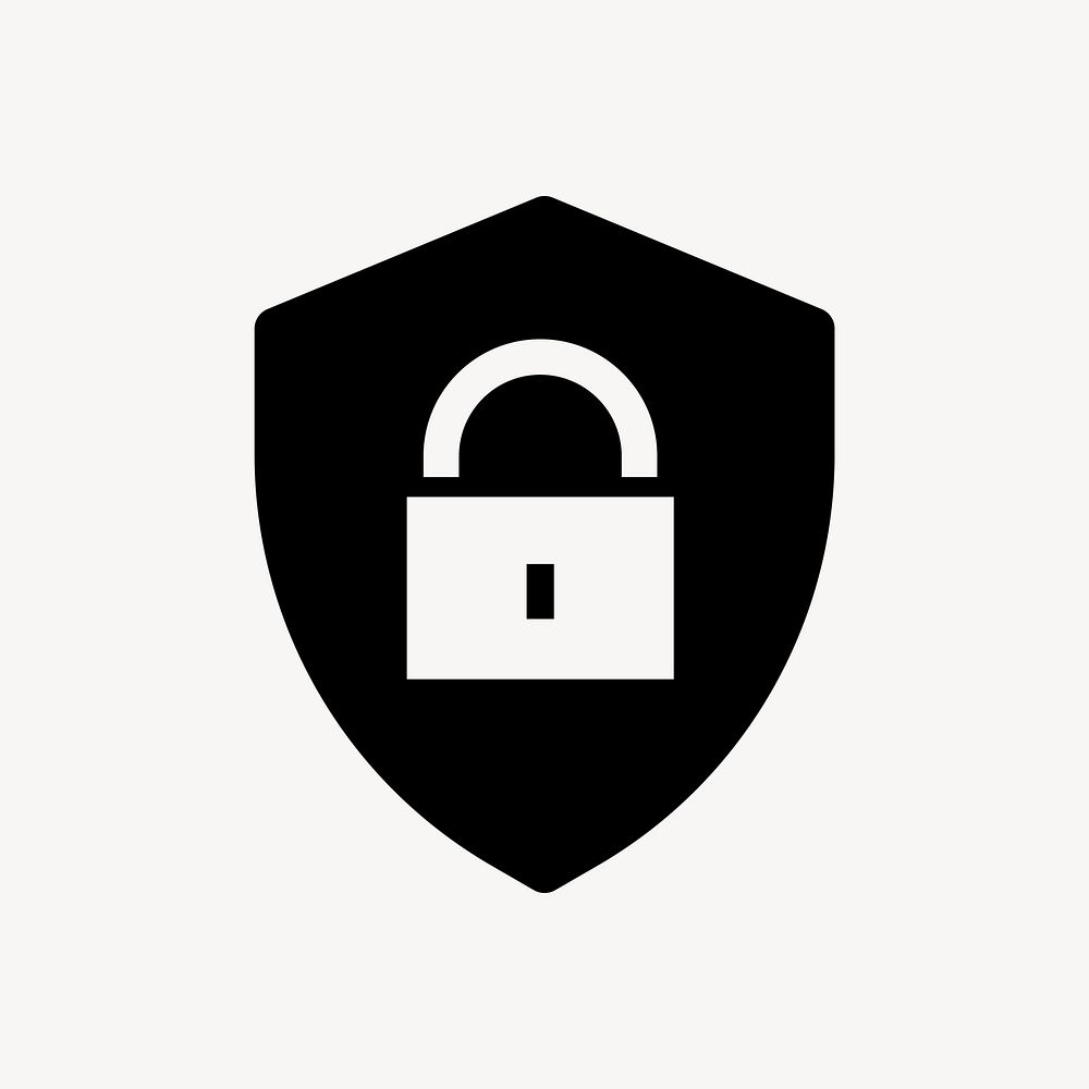 Data protection flat icon vector