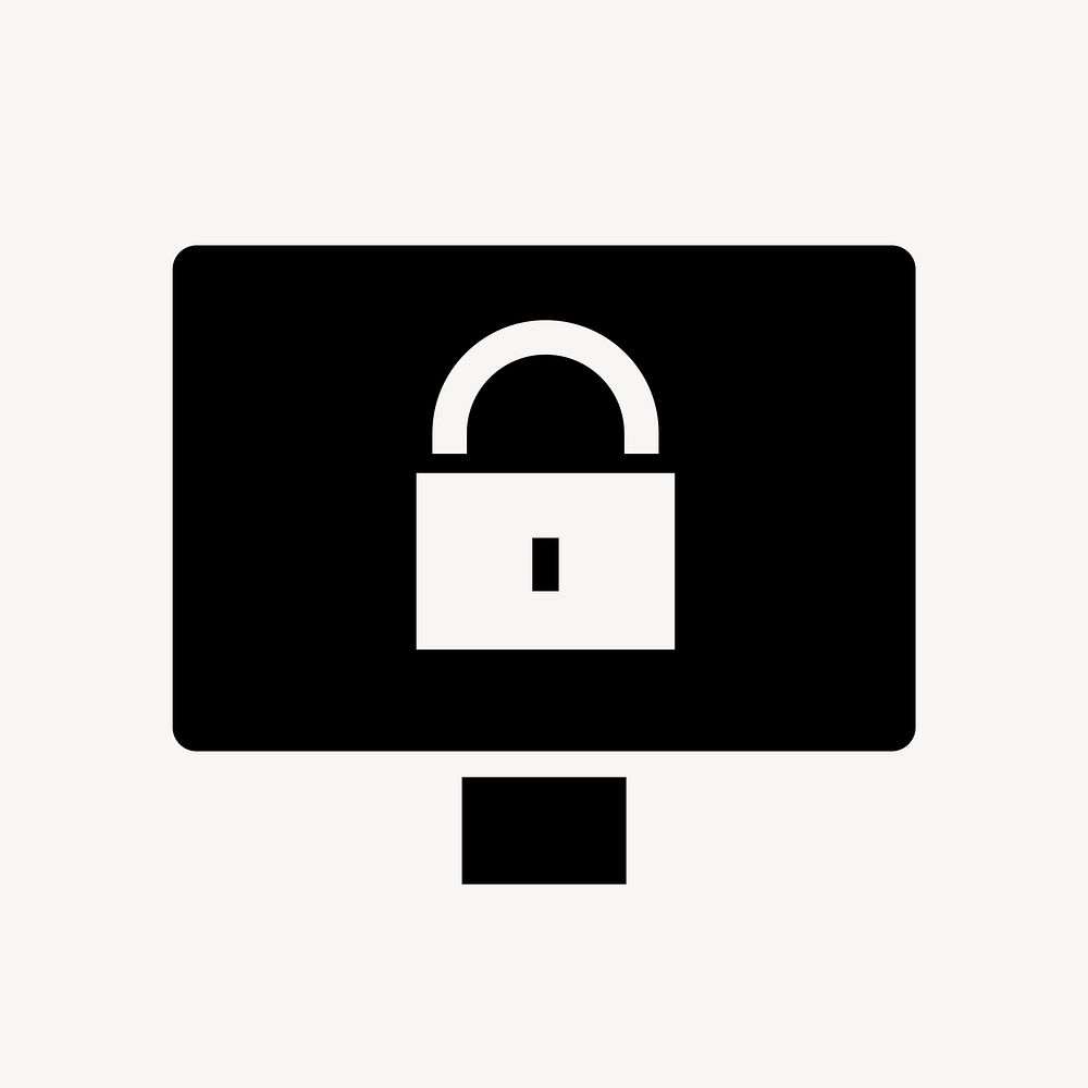 Access management flat icon vector