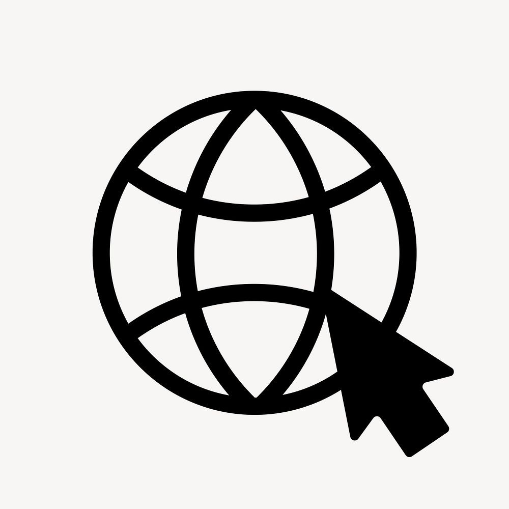 Black network flat icon