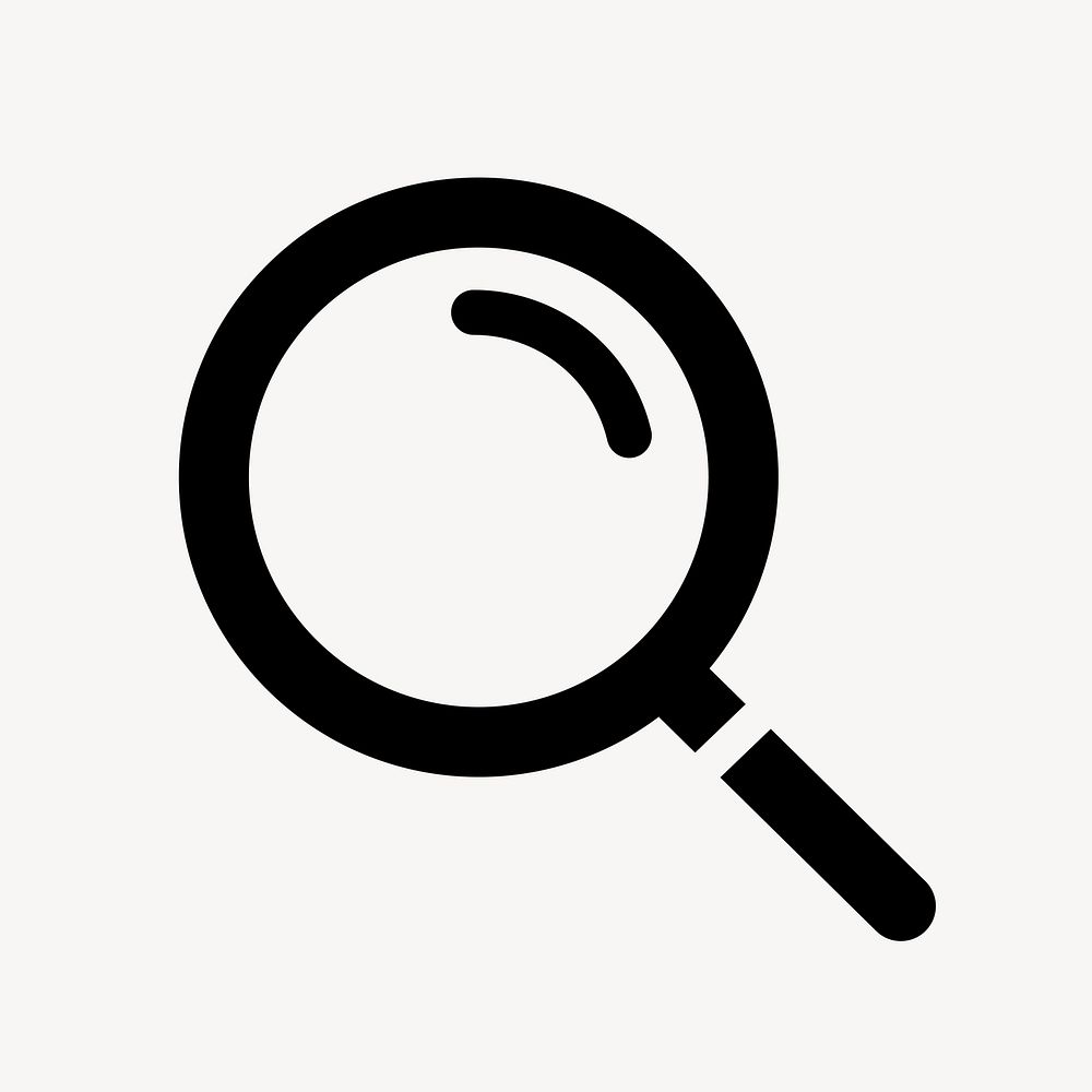 Magnifying glass flat icon vector