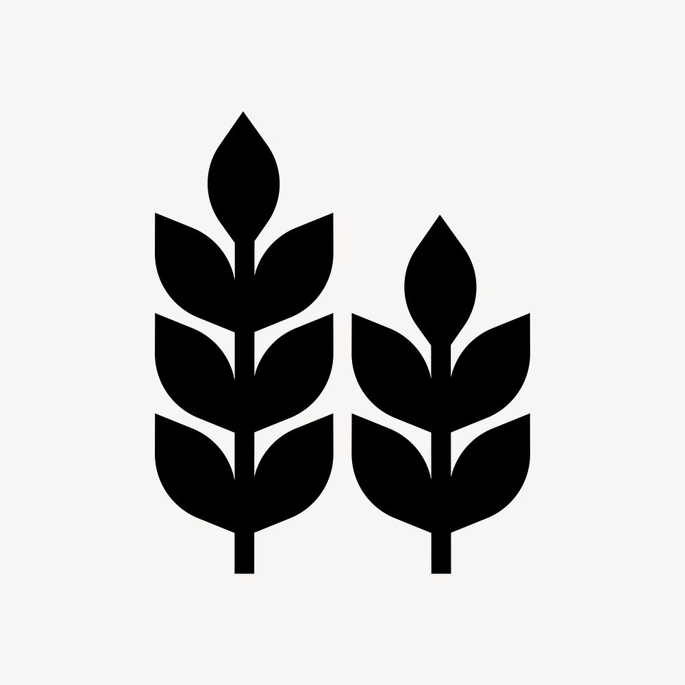 Leaves flat icon element