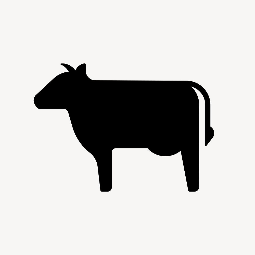 Cow flat icon element vector